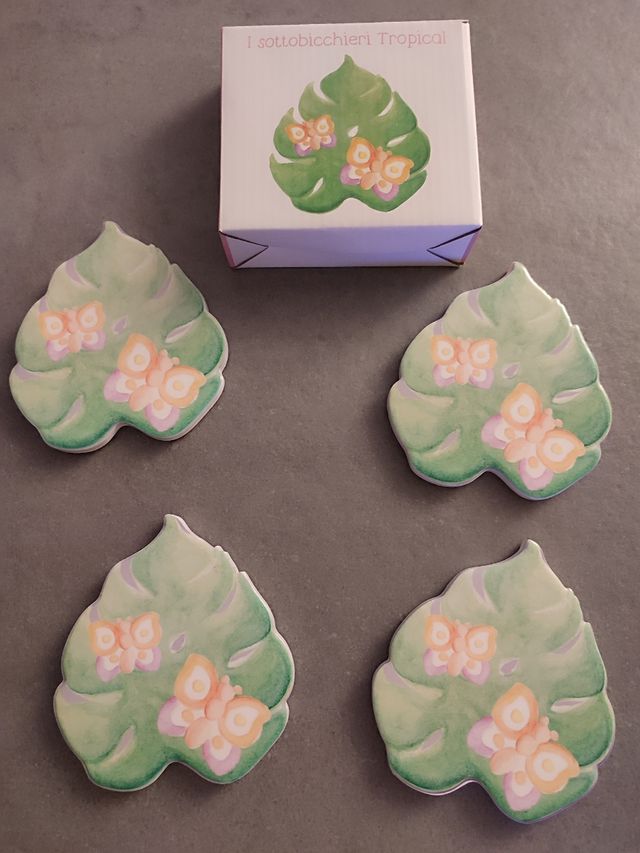 Set 4 sottobicchieri Tropical Thun