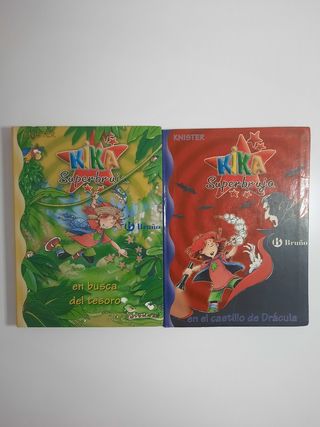 2 libros Kika Superbruja