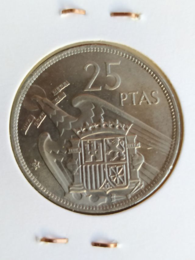 Moneda 25 Pesetas Francisco Franco