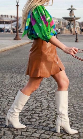 botas altas piel