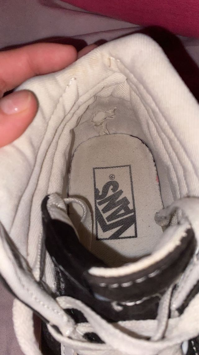 Vans altas negras plataforma 