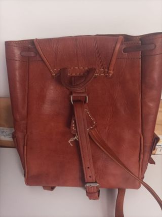 Mochila de cuero