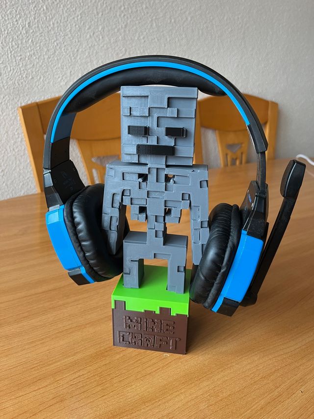 Soporte cascos Minecraft