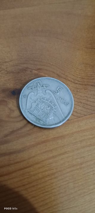 5 PESETAS MONEDA FRANCO! ESTRELLA 73!!!!