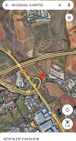 Terreno rústico junto a m100 y entrada a la R2.