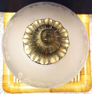 Lámpara d pie quinqué antigua vintage años 60 y 70