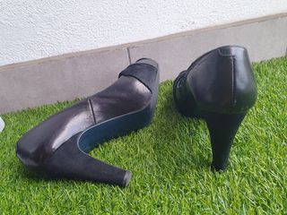 Peep toe negros 38