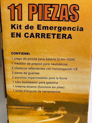 Kit de emergencia en carretera (11 piezas)