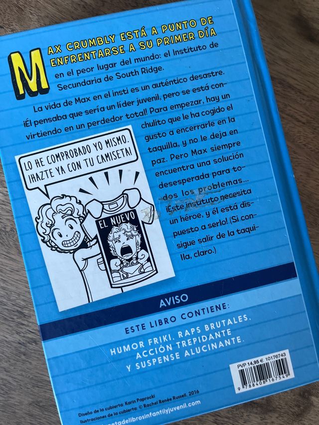 Libro infantil. El desastroso Max Crumbly