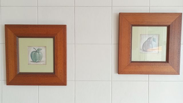 Pareja de cuadros cocina, salón comedor