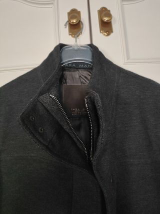 Abrigo gris talla L 