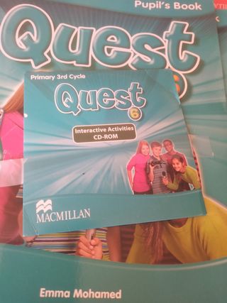 Quest sexto de primaria, libro de inglés