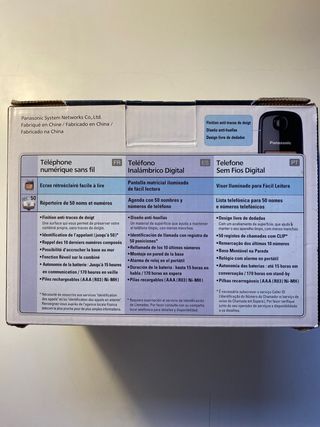 TELEFONO INALAMBRICO PANASONIC