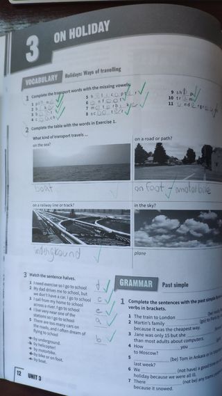 Libro de inglés worbook