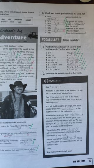 Libro de inglés worbook