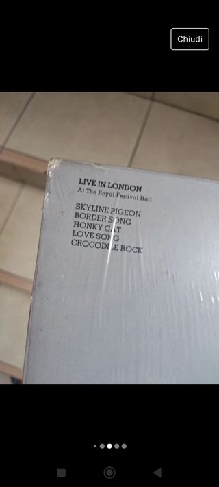 33 giri Elton John "Here and there"