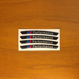 4 strisce per cerchio BMW Performance nero 9x0,8cm
