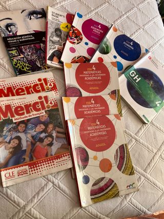 libros de 4” de la ESO