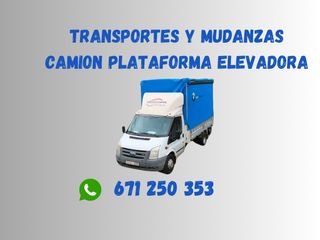 Camión con Plataforma y Lona Lateral y Superior