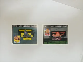 Cromos cartón años 80 coches motos