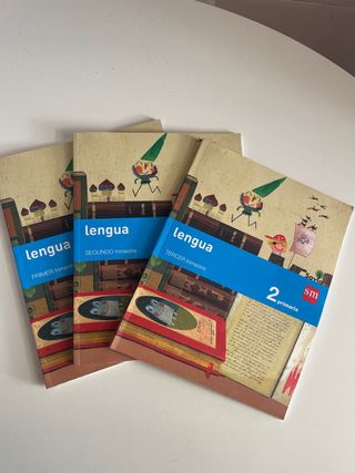 Lote de libros de lengua 2° de primaria