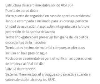 Lavavajillas industrial inox