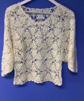 Jersey calado crochet