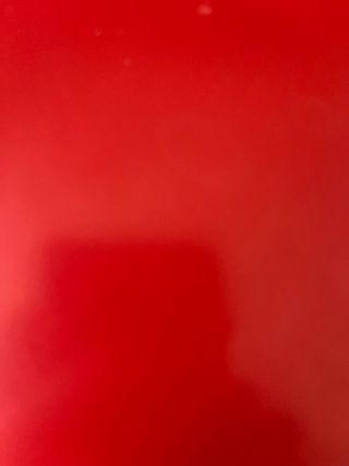 BANDEJA DE CRISTAL ROJA