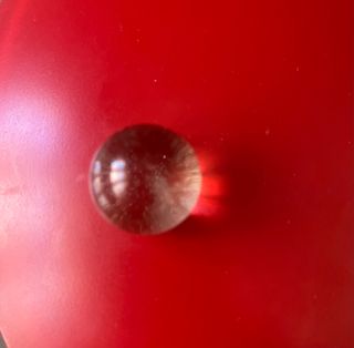 BANDEJA DE CRISTAL ROJA