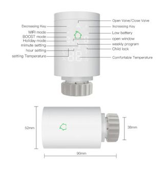 3 x Termostatos Inteligentes + Zigbee Gateway