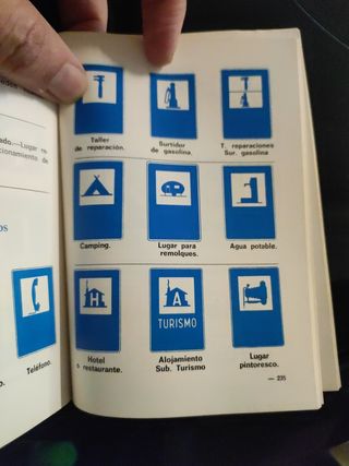 Libro autoescuela antiguo 1976