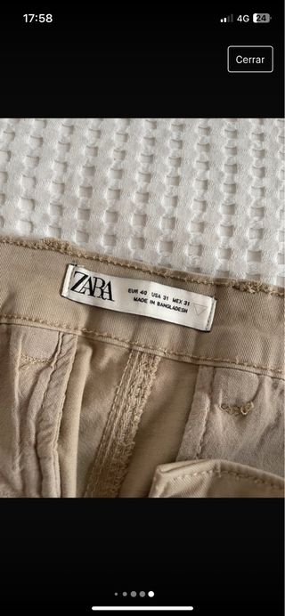 Pantalones Cargo Zara