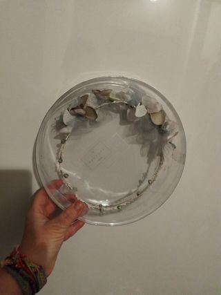 Vestido con corona  de comunión niña