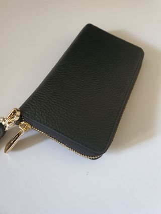 🎁 Bolso cartera piel negra granulada MK 🎁