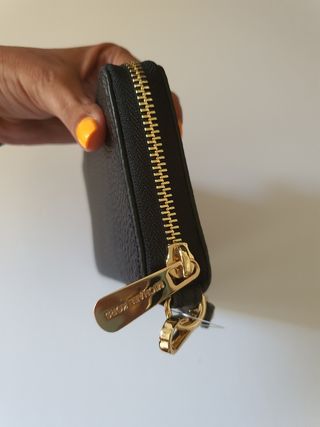 🎁 Bolso cartera piel negra granulada MK 🎁