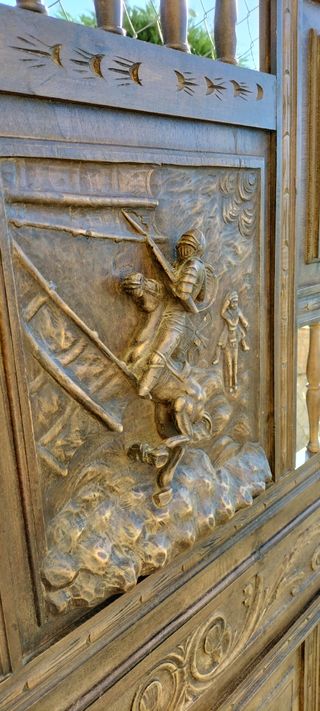 Paragüero neorrenacentista siglo xix