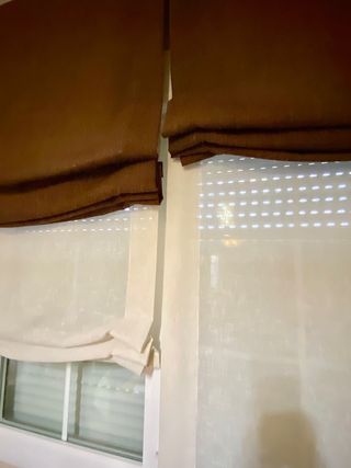 Estores dobles de lino