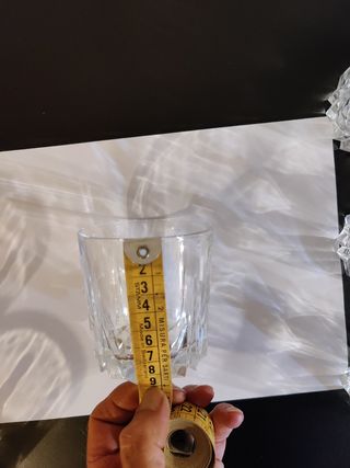Sei bicchieri acqua capienti bisellati