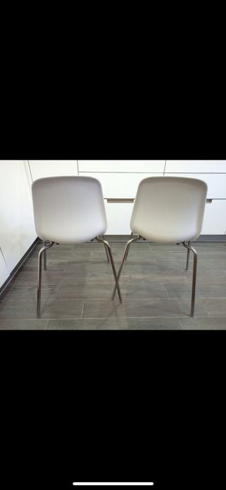 4 SILLAS IKEA LEIFARME BLANCO ikea