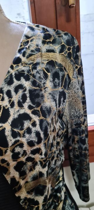 abito metà leopardata tg m