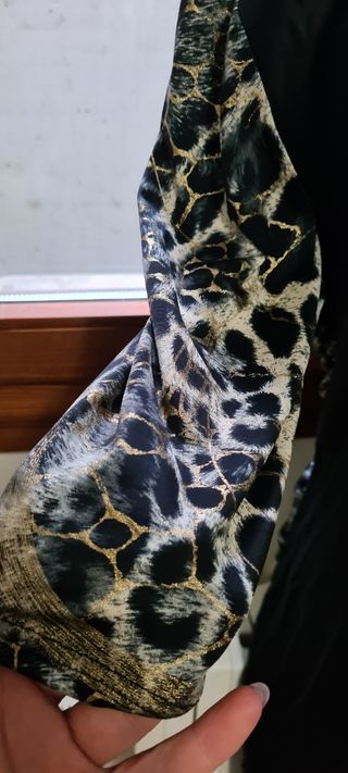 abito metà leopardata tg m