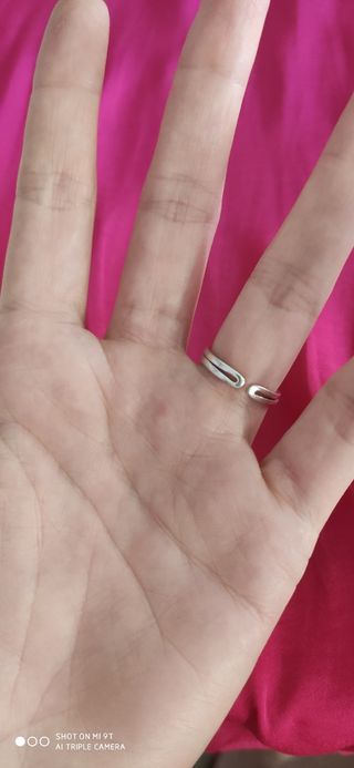 Anillo cruz plata de ley