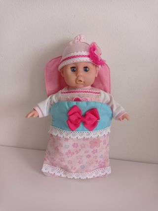 Juguete muñeca bebé en saco de dormir 30 cm