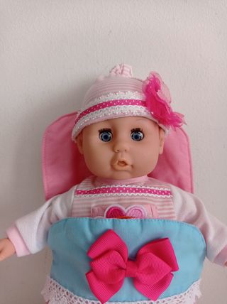 Juguete muñeca bebé en saco de dormir 30 cm