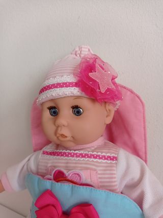 Juguete muñeca bebé en saco de dormir 30 cm