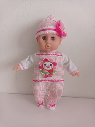Juguete muñeca bebé en saco de dormir 30 cm
