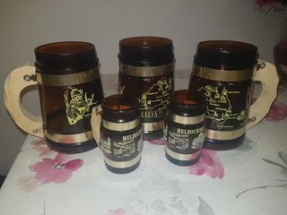 Lote jarras de cerveza y chupitos SIESTA WARE