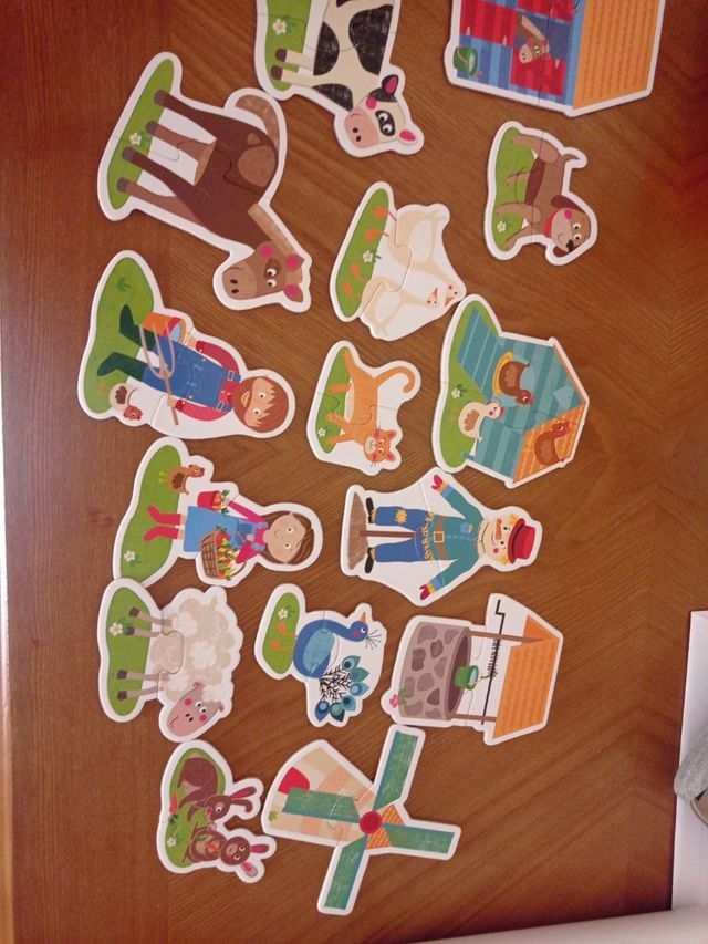 Puzle granja Montessori