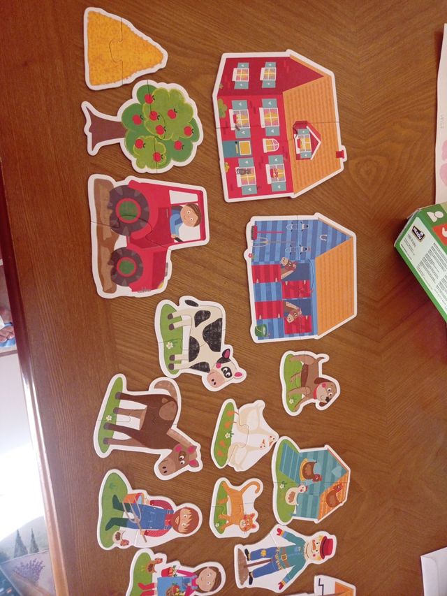 Puzle granja Montessori