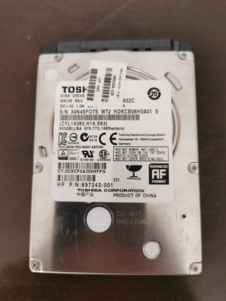 Disco duro 500gb portatil